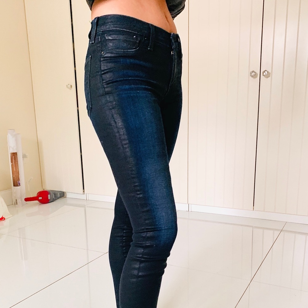 WAXED LEATHER amazing jeans